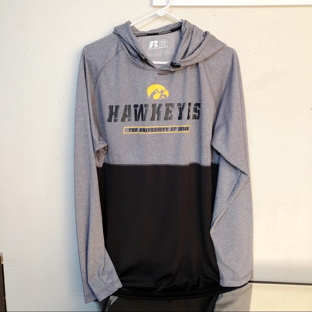 Men’s Iowa Hawkeye Lightweight Sweatshirt Sz XL